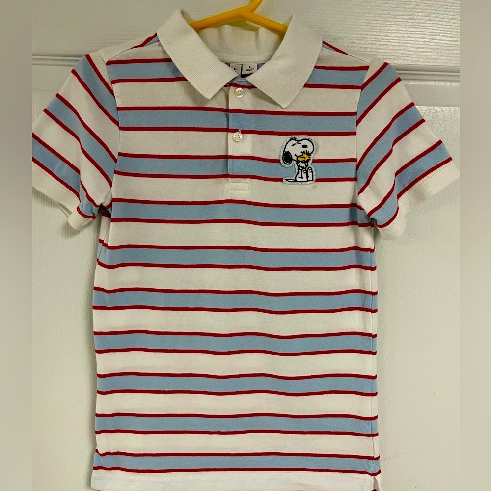 Janie and Jack Snoopy size 8 Polo Shirt
